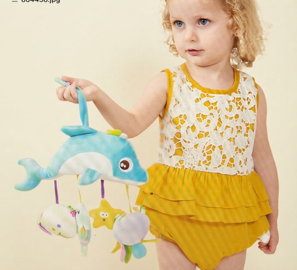 Animal Plush Crib Bell Mobile for Babies